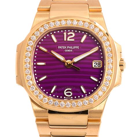 patek philippe nautilus purple dial|patek philippe nautilus size.